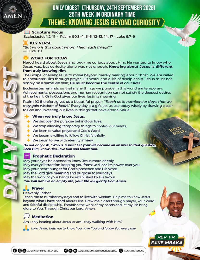 KNOWING JESUS BEYOND CURIOSITY